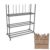 Heavy-Duty 3-Tier Metal Cart with Wheels, Storage Rack for Cardboard Boxes, Organizer Cart for Home & Warehouse, Durable Carton Storage Solution
