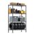 Heavy-Duty 4-Tier Shelving Unit, 1000 lb, Black Steel, 23.6″W x 53.4″H