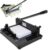 Heavy Duty 12 Inch Guillotine Paper Cutter, Manual Industrial Trimmer with Safety Lock, Auto Clamp for Cardstock, Leather, PVC, Fabric Cutting