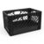 Heavy Duty 24QT Black Plastic Milk Crate Stackable Storage Organizer Bin