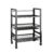 Heavy‑Duty 3‑Tier Rolling Kitchen Cart, Metal Storage Organizer Rack with 2 Detachable Mesh Baskets, Multi‑Purpose for Kitchen, Pantry, Garage and Laundry Room