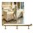 Heavy Duty Brushed Stainless Steel bar Foot Rail kit Foot Rest Rail