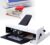 Heavy Duty Desk Flat/Saddle Stapler, Double Head Electric, with Adjustable Paper Depth 2-21cm, Binding Thickness 50 Sheets,for Reports, Documents, Papers, Manual