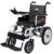Heavy Duty Electric Wheelchair Foldable and Lightweight Powered Wheelchair Seat Width 45cm 360° Joystick Weight Capacity 150kg (Blue)