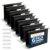 Heavy Duty Extra Capacity Plastic Hanging File Folders, Letter Size, 2 Inch Expansion with 1/5-Cut Tabs, Perfect for Bulk Files, Medical Charts, Business & Office Use (6 Pack)