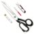 Heavy Duty Fabric Scissors – Sewing Shears for Fabric Cutting, 6mm Thick Manganese Steel Tailor Scissors, Electroplated Sharp Fabric Cutting Scissors for Cutting Clothes (10 Inch)