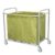 Heavy Duty Stainless Steel Laundry Trolley on Wheels – Commercial Laundry Basket with Removable Bags & Handle – Portable Laundry Sorter Hamper for Home & Hotel