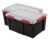 Heavy‑Duty Waterproof Plastic Storage Tote,20 Gallon Airtight Storage Bin with Gasket Seal Lid,2‑Pack,Black,for Garage Basement Indoor Outdoor Use
