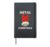 Heavy Metal Christmas Metalhead Holiday Rock Santa Humor Hardcover Journal, Black