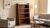 Heawarm Modular Walnut Bookshelf 3-in-1, Convertible Display Rack with Staggered Shelves, Freestanding Storage Unit for Living Room & Study, Space-Saving Partition Furniture
