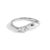 Hefanny 14K Gold-Plated Wedding Bands for Women Dainty Stackable Cubic Zirconia Promise & Engagement Rings Trendy Statement Jewelry for Her Sizes 5-11 (Sliver Dual Teardrop, 5)