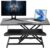 Height Adjustable Sit to Stand Desk Converter,38-Inch Workstation with Keyboard Tray,Spring Lift Riser for Home Office