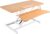 Height Adjustable Sit to Stand Desk Converter,38-Inch Workstation with Monitor and Laptop Support,Wide Keyboard Tray,Spring Lift