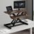 Height Adjustable Standing Desk Converter with Keyboard Tray, Ergonomic Sit to Stand Desk Riser, 65/75/80/95cm, Boost Productivity & Comfort in Home Office