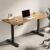Height Adjustable Standing Desk, Ergonomic Computer Desk with Metal Bracket and Cable Management for Home Office, Versatile Workstation for Comfort and Productivity