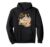 Hello New York Taxi and Skyline Watercolor Graphic Design Pullover Hoodie