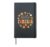 Hello Pumpkin Groovy Design Autumn Fall Lover Thanksgiving Hardcover Journal, Black
