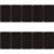 Hemobllo 10pcs Black Aluminum Metal Door Plate for Office and Cubicle Use, Multi-function Name Plate with Strong Material and DIY Printing Blank Sign