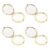 Hemobllo 4pcs Portable Gold Compact Double-Sided Mirror for Women, Lightweight Aluminum Travel Makeup Pocket Mirror with Smooth Opening and Stable Hinge, for Outing and Office Use