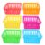 Hemobllo 8pcs Plastic Stackable Storage Basket for Office Desk and Drawer