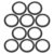 Hemoton 10 Rolls Black Whiteboard Line Tape for Dry Erase Board Marking