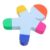Hemoton 3pcs Cute Human Figure Highlighter Pen with 5 Fluorescent Colors, Portable Lightweight Plastic Highlighter for Reading and Journaling, Unique Playful Character Style for Students