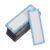HEMOTON 40pcs Reusable Magnetic Dry Erase Labels with Striped Borders, Waterproof PVC Writable Name Tags for Meeting Rooms and File Cabinets, Erasable Whiteboard Stickers 3×1 Inches