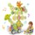 HEMRLY Light-Up Musical Train Gear Building Set with Flower Gears for Kids 3-5, Toy Trains for Toddlers 2-4, Creative STEM Toy for 3 4 5 6 7 8 Year Old Girls Boys, Easter Birthday Gift, Orange Classic