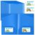 Henoyso 100 Pack Back to School Take Home Folders with 2 Pocket,Blue