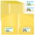 Henoyso 100 Pack Back to School Take Home Folders with 2 Pocket,Yellow