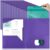 Henoyso 100 Pack Plastic Folders with Clear Front Pockets Bulk Heavy Duty File Folders with 2 Pockets and Card Slot for Student Teacher Back to School Supplies Office Presentation (Purple)
