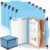 Henoyso 10 Pack Hanging Pressboard Classification Folders, 2 Pocket Dividers, Letter Size, 6 Fasteners, 3″ Expansion, 1/3 Tab Cut, Recycled Manila File Folder Bulk Organizers for School Office Medical
