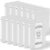 Henoyso 12 Pcs 0.5 Inch Mini 3 Ring Binders Fits 5.5″ x 8.5″ Paper, Holds(Capacity 140 Sheets), Plastic Flexible Three Round Rings Small White A5 Binders Bulk for School, Office Use, Photo Album