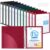 Henoyso 1.5 Inch 12 Pack 1.5 Inch 3 Ring Binders,Assorted Classic Color