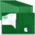 Henoyso 18 Pack Dark Green Plastic Folders with Clear Front Pockets Heavy Duty File Folders with 2 Pockets and Card Slot for Student Communication School Office Presentation Report