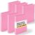Henoyso 1 Inch 6 Pack Mini 3 Ring Binders for 5.5″x8.5″ Paper,Pink