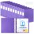 Henoyso 24 Pcs 2 Inch 3 Ring Plastic Binder 8.5” x 11” Letter Size Paper Soft Plastic Flexible Binders Bulk Organizer for School Office Supplies, Large 490 Sheet Capacity (Purple)