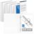 Henoyso 4 Pcs 1.5″ Legal Size PP Plastic Binders with View Cover, Durable 3 Ring White Binders for 8.5″ x 14″ Paper, Hold up to 275 Sheets for Documents, Office, Home, Work Places