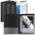 Henoyso 4 Pcs 1″ Legal Size PP Plastic Binders with View Cover, Durable 3 Ring Black Binders for 8.5″ x 14″ Paper, Hold up to 175 Sheets for Documents, Office, Home, Work Places