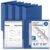 Henoyso 4 Pcs Legal Size Binder 3 Ring 2″ Durable Navy Blue Binders for 8.5″ x 14″ Paper Hold up to 375 Sheets for Documents Artwork Blueprints, Office, Home, Workplaces