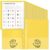 Henoyso 72 Pcs Plastic Folders with Clear Front Pockets and Prongs School to Home File Organizer Plastic Folder for Back to School Parent Teacher Communication Homework Office (Yellow)