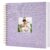 HenPisen Scrapbook Photo Album Linen Cover, 10 x 10 Inch Hardcover Kraft White Pages Memory Book, for Travel Wedding Guest Book Christmas Baby Shower (40 Sheets/ 80 Pages,Light Purple)