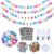 Heopeis 187pcs DIY Kit Christmas Giant Friendship Bracelet Garland Banner