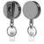 Heqxwl 2 Pack Heavy Duty Badge Reel, Retractable ID Badge Holder Clip
