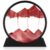 Herecanli Moving Sand Art Picture – 3D Quicksand Painting Decor – Round Glass 3D Deep Sea Sandscape – Relaxing Home Decoration Desk Toys for Home Office Desk Mantle Bookshelf- (Red, 7 in)