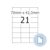 HERMA 8421 Universal Labels, 500 Sheets, 70 x 42.3 mm, 21 per A4 Sheet, Pack of 10500, Self-Adhesive, Printable, Matt, Blank Paper Adhesive Labels, Stickers, White