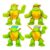 Heroes of Goo Jit Zu Teenage Mutant Ninja Turtles | 4 Pack | Super Oozy Toy Figures | Donatello, Michelangelo, Leonardo & Raphael | with Different Colored Mutations