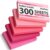 HEYPLACE 300 Count Index Cards 3×5 Inch, Blank, Note Cards, Pink