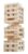 HEY! PLAY! Tower Stacking Board Games with 54 Giant Wooden Blocks – Nontraditional Yard Games for Kids and Adults with Carry Case – Ages 6 and Older