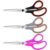 HeyPX 3-Pack 8.5″ Ultra Sharp Stainless Steel Scissors – All Purpose Heavy Duty Shears for Office, Crafts, Sewing, Home – Rust Proof, Comfort Grip – Great Gift for Teacher Mom Crafter